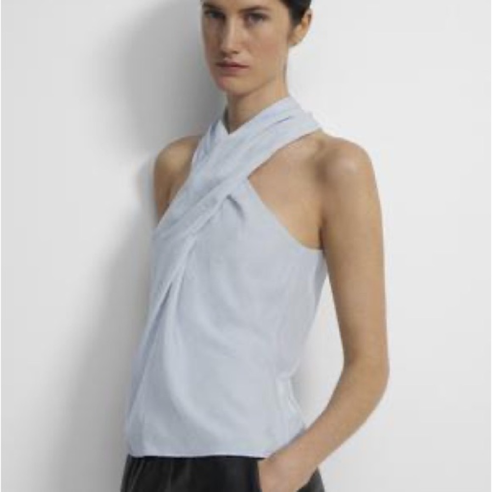 Theory Light Blue Women's Blouse